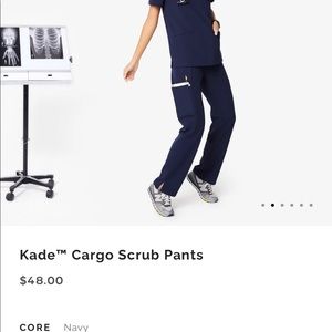 Kade cargo Figs scrub pant. Navy blue size XS